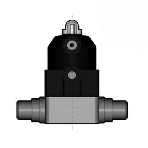 PVDF 2/2-Wege-Membranventil, Ausf&uuml;hrung Schwei&szlig;stutzen, NO, Typ 187 